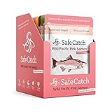 Safe Catch Wild Pacific Pink Salmon, Mercury Tested, Seasoned, 2.6 oz pouch (Variety Pack of 12)