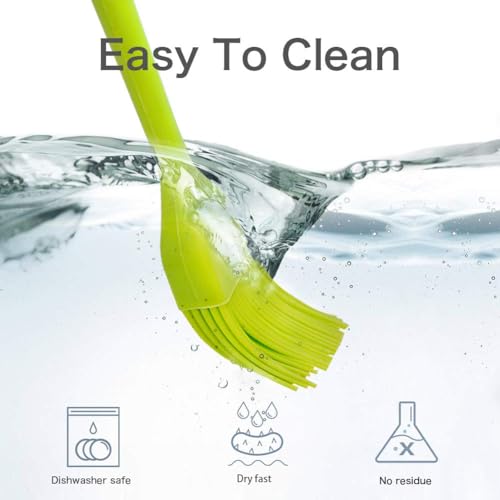 Image of ADD2CART Silicone Basting Brush, Heat-Resistant Food Grade, One-Piece Construction (basting Brush Pack of 2)