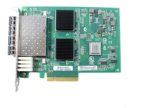 QLogic 8GB HBA Host BUS Adapter Quad Port Fibre PCI-E QLE2564CK w/4 Transceivers QLE2564-CK Consumer electronics