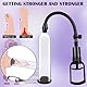 BDSMJOY 2-IN-1 Multifunktional Vakuumpump | Penispumpe + Nippelsauger Vagina Pumpe,Penis Pumpe für Penisvergrößerung,Klitoris Sauger für Frauen,Penispumpen mit Muschi,Erektionshilfe für Männer