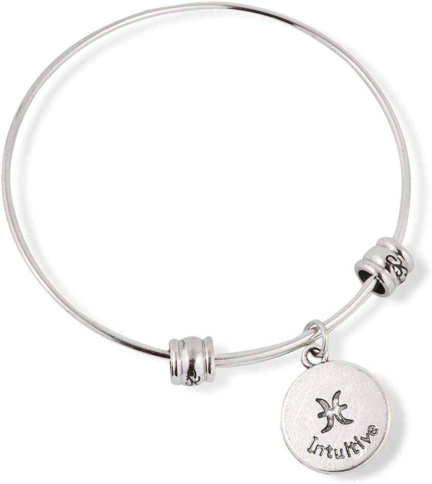 Pisces Horoscope Astrology Fancy Charm Bangle