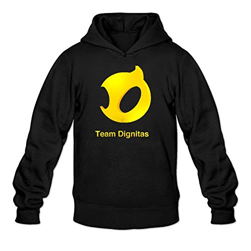 OMMIIY Men's Cotton Dignitas Team Hoodie Black M