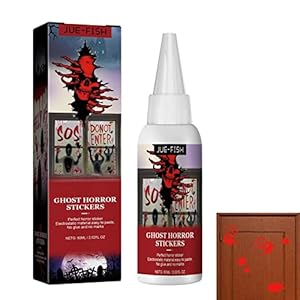 Halloween handafdruk stickers | 60ml Halloween DIY Bloody Handafdruk Footprint Window Clings – Indoor Party Decor DIY Decals Muurstickers Hongyan