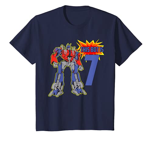 Kids Kids 7th Birthday Bot Robot T-Shirt for 7 Yr ...