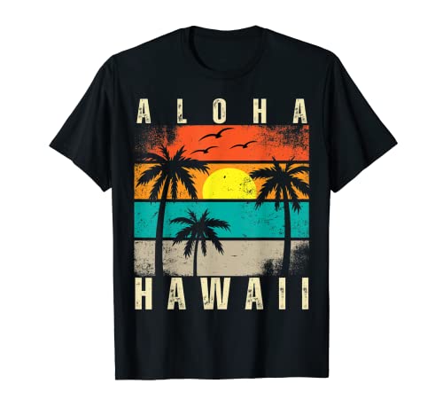 Tabla de surf Aloha Hawaii Hawaiian Island Tee Palm Beach Camiseta