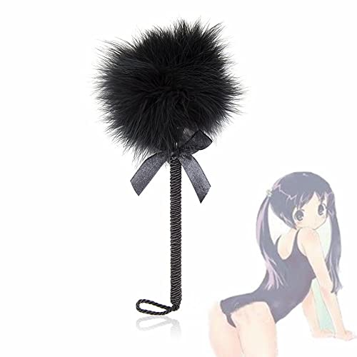 Volante de Plumas súper Suave y cómodo con Mango Trenzado Antideslizante Cover