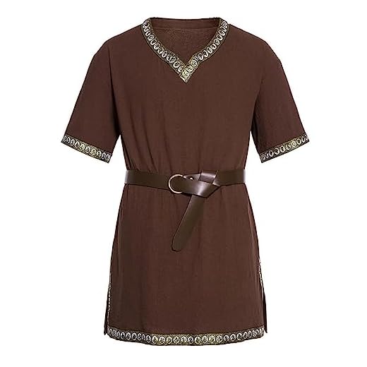 Disfraz de guerrero vikingo medieval medieval, disfraz de guerrero medieval, parte superior de caballero, fiesta temática, carnaval, adultos, uniforme medieval, ropa vintage renacentista