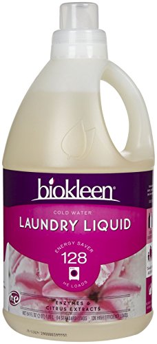 Biokleen Laundry Detergent Liquid, Concentrated, Eco-Friendly, Non-Toxic, Plant-Based, No Artificial Fragrance or Preservatives, 64 Fl Oz (Pack of 1)