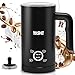 YASHE 4-IN-1 Edelstahl Milchaufschäumer, 10oz/300ml Milchschäumer für Perfekte Lattes, Cappuccinos, Macchiato & Heiße Schokolade, Schnell & Einfach zu Reinigen, mit Dichtem Samtigem Schaum