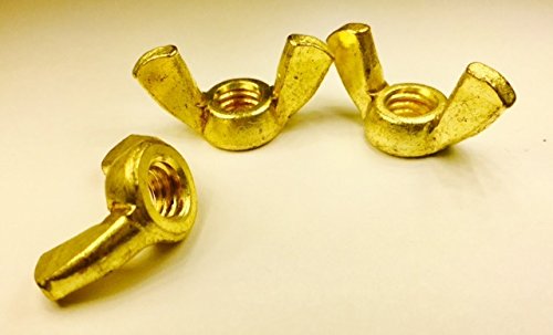 Serval Products 10-24 Wing Nut Solid Brass Butterfly Nut Pack Of 15 Pcs #TOP4