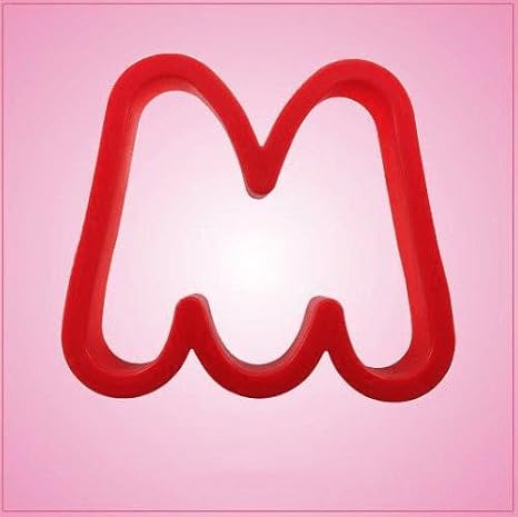 Red Letter M Cookie Cutter