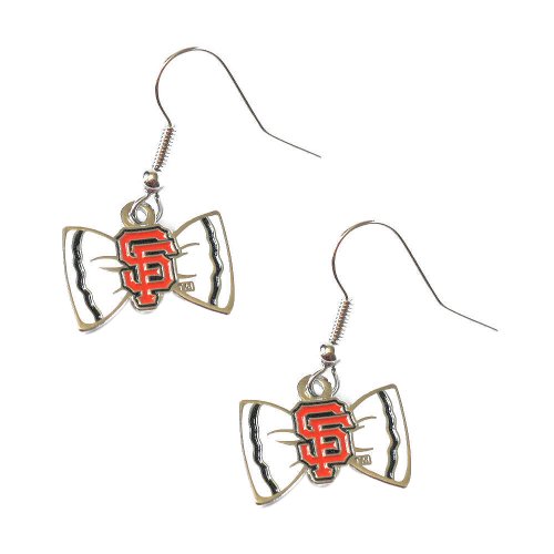 Aminco MLB San Francisco Giants Bow Earrings