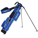 Golf Stand Bag, Lightweight Golf Easy Carry Bag with Padded Strap，Durable Pitch n Putt Golf Bag, Pr