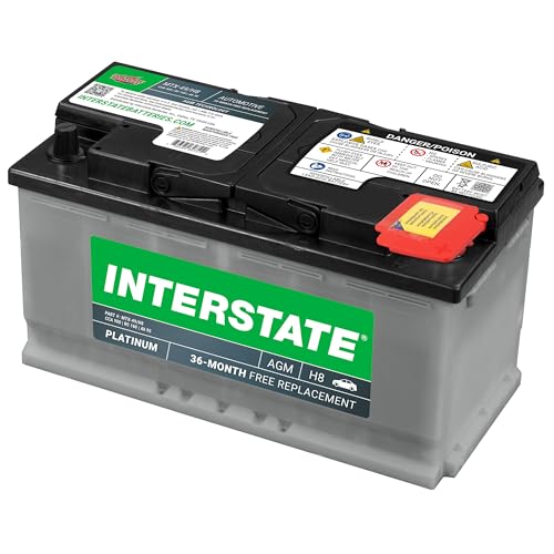 Image of Interstate Batteries Car Battery 12V 95Ah 900CCA Group H8, 49 AGM