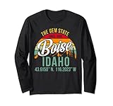 Photo Gallery souvenir retrò di boise idaho maglia a manica Photo Gallery souvenir retrò di boise idaho maglia a manica