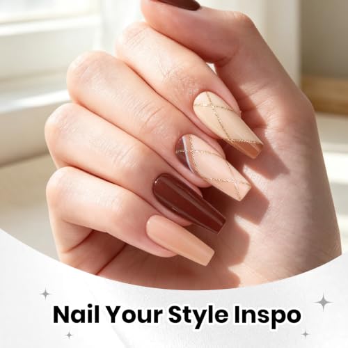 Beetles 44pcs Gel Nail Polish Set - 36 Fall Colors Colorful Muse Gel Polish Kit Pink Nude Red Yellow Green Black White Glitter Nail Kit Base Top Coat UV LED Needed Salon DIY Home Gifts for Women