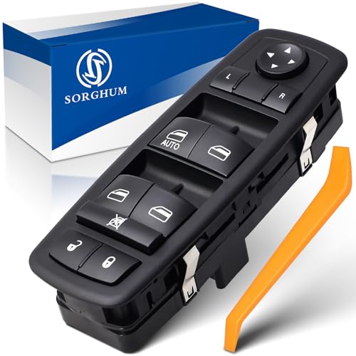 Sorghum Power Window Switch Driver Side - Master Window Switch Compatible with 08-12 Jeep Liberty Dodge Nitro 08-10 Dodge Journey 8+13 Pins Replace# 4602632AG 4602632AH 4602632AB 4602632AD 4602632AC