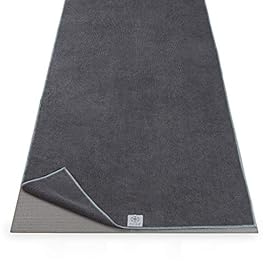 Gaiam Yoga Mat Towel Microfiber Mat-Sized Yoga Towel for Hot Yoga