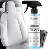 Interior Cleaner For Tesla White & Black Vegan Leather - Stain Remover - Solution for Complete Interior Cleaning - Ideal for Seats, Doors, Console, Dash - Accessories For Tesla Model 3, Y, S, X