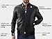 MARCO ENZOLANI Milano Men's Varsity Style Leather Bomber Jacket - Genuine Lambskin MA-1 Casual Fashion Classic Jacket (Bomber-Black-XL)