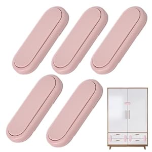 Huiiuh 5er-Pack Rosa Schrankschlösser EL5IP3MF7VZM4B93ZUA9EQ6