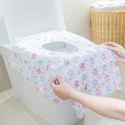 PIQIUQIU 20 Pezzi Monouso Toilette Seat Cover XL Antiscivolo Impermeabile Bambino