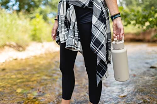 Simple Modern Water Bottle with Straw and Chug Lid | Insulated Stainless Steel for Sports Gym | Summit Collection | 32oz | Almond Birch — view 7