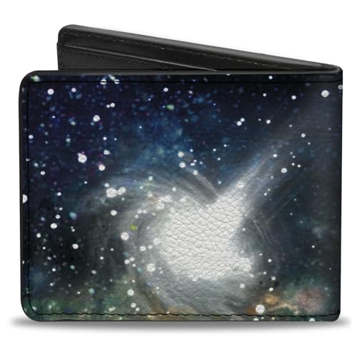 Buckle-Down Unisex Adults Bifold Wallet- Galaxy Collage, Multicolor, 4.0 x 3.5 US2