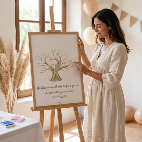 Miniatura 3 de Árbol De Huellas Comunión Niño Lámina De Huellas Personalizada Cuadro Evento Boda Alternativa Al Libro De Firmas Árbol De Huellas Comunión Niña Recordatorio Evento, Sin Marco, Sin Lienzo