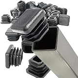 3/4 Inch Square Tubing End Cap 20 PK (14-20 Gauge Wall Tubing) Plastic Plugs/Square End Caps/Plastic End Caps/Square Plug/Square Plastic Plug/by Brew Dog Supplies ... (20)