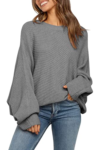 Image of Mafulus Womens Oversized Sweater Fall Winter Slouchy Pullover Jumper Tops