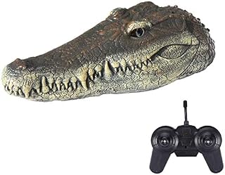 Remote Control Electric Racing Boat,RC Crocodile Head, 2.4G V005 RC Boat with Simulation