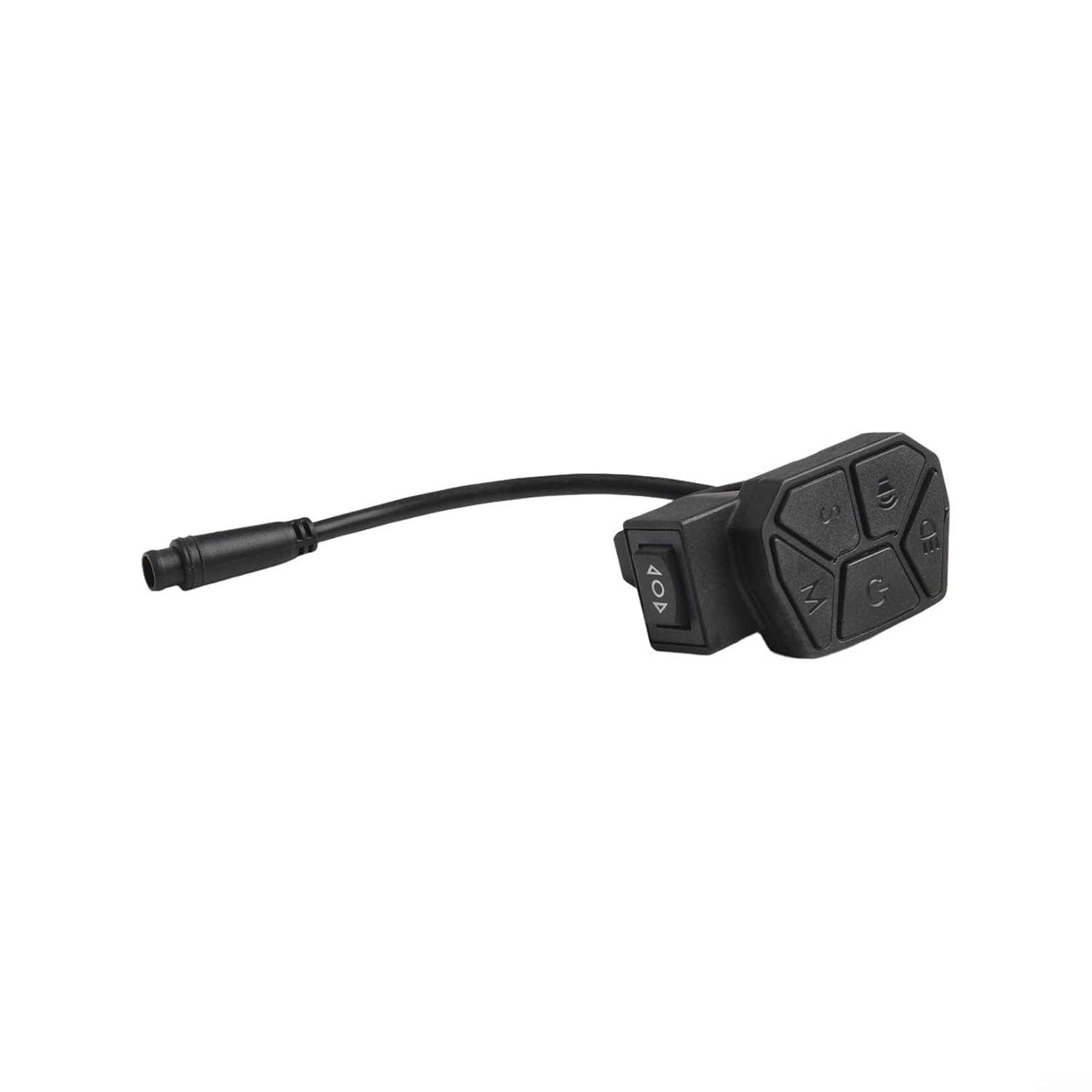 Ebike Light Switch Turn Signal Switch, 6 Pin Waterproof Electric Scooter Control Button with for Horn and Headlight Functions,