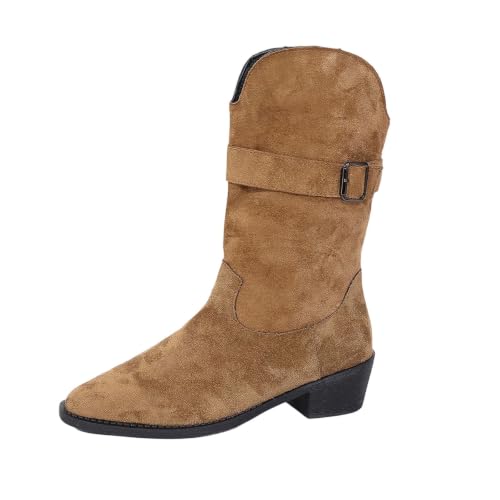 Botines de media caña con punta puntiaguda y estilo cowboy para looks de entretiempo
