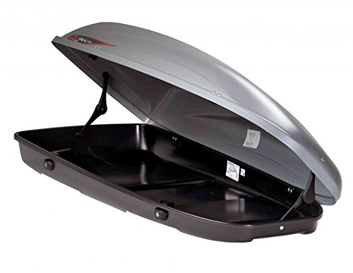 G3 KI99H11+AZ03060024 - Box da Tetto KRONO 480 + Barre PORTATUTTO in Acciaio Modello CLOP per Auto con Railing INTEGRATI