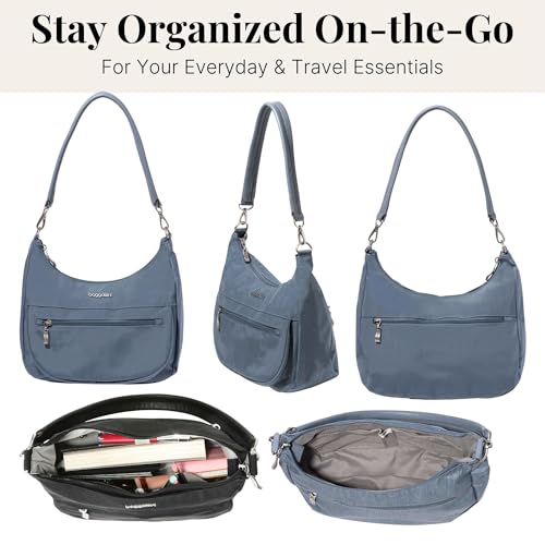 Image of Baggallini Modern Pocket Half Moon 11 inchx10.5 inch Shoulder Women W /Replaceable Straps Converts to Crossbody Bag