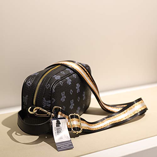 Foto von Kolti Geldbörsenriemen Ersatz Crossbody Handtasche Streifen breit verstellbar, Goldfarbene Schnalle 30