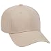 Classic Vibrant Cotton Men Women Low Profile Structured Firm Baseball Cap (Khaki)