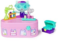 Gabby’s Dollhouse, Bobble Kitty Möbel Pack von Meerkätzchen, Katzen-Figur mit Puppenhausmöbeln und Zubehörteilen, ab 3 Jahren
