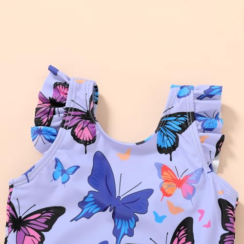 YOUNGER TREE Toddler Baby Girls Swimsuit Infant One Piece Bathing Suits Cute Dinosaur Beach Wear Sunsuit Ruffle Swimwear3