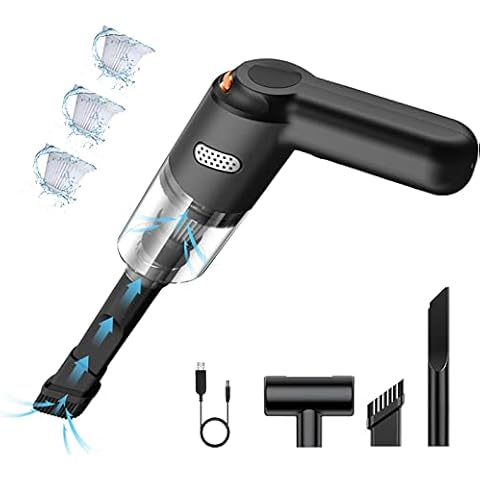 Haisito Mini Vacuum Cleaner for Car, Keyboard Vacuum Cleaner Wireless Handheld,Car Vacuum with Brushless Motor 9000PA High Power and TypeC,Portable Vacuum Cleaner for Car,Office and Home Cleaning Cover