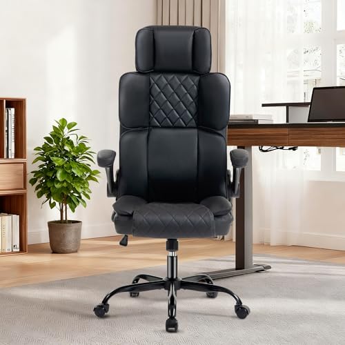 ACFOUL Executive Office Chair with Adjustable Headrest,...