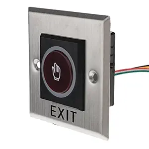 Door Infrared No Touch EXIT Button Switch Sensor with LED Backlight #K2, 12V DC
