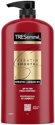 Tresemme Keratin Smooth Shampoo,With Keratin And Argan Oil For Smoother And Shinier Hair, 1 Ltr