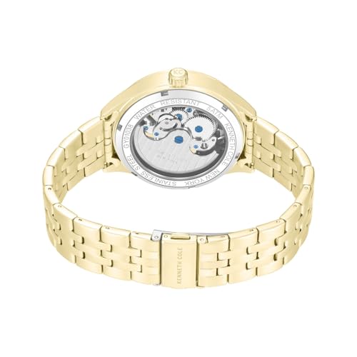 Image of Kenneth Cole Automatic Silver White Round Dial Men's Watch | Stainless Steel Strap Material | Watches for Men Analog - KCWGY0103803MNW