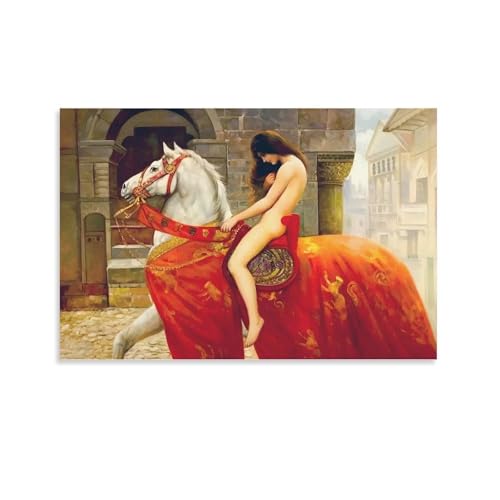 WERA ()GiwS_C@vlxLady Godiva 1898NLȊG|X^[ |X^[  G LoX ǃA[g rO[ Q  A[gpl24x36inch(60x90cm)