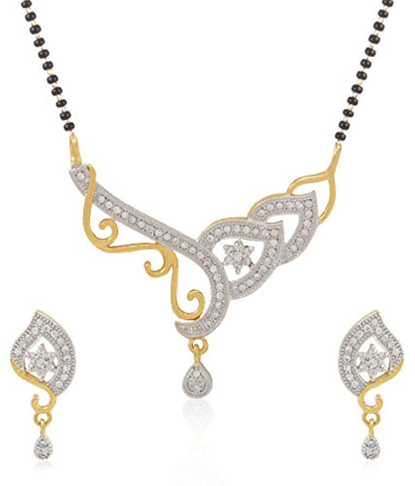Silver and Golden Jewellery Set