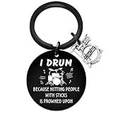 Drummer Gifts for Men Cool Gifts for Drummers Boys Men Drummer Keychain