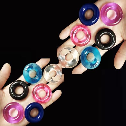 ペニスリング コックリング 12点セット 高弾力 締め付け感 シリコン製 アダルトグッズ 大人のおもちゃ - 画像1