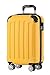Produktbild BEIBYE Zwillingsrollen Hardcase Reisekoffer Koffer Trolleys Hartschale in XL-L-M in 14 Farben (Gelb, Handgepäck (55cm))